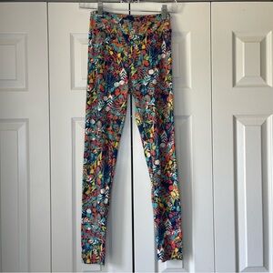 LuLaRoe Vibrant Comic Print Leggings